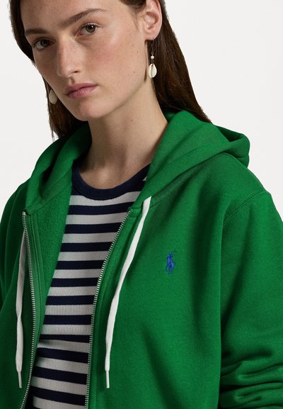 Polo Ralph Lauren FLEECE FULL ZIP HOODIE - Užtrauktuku užsegamas treningas - hillside green