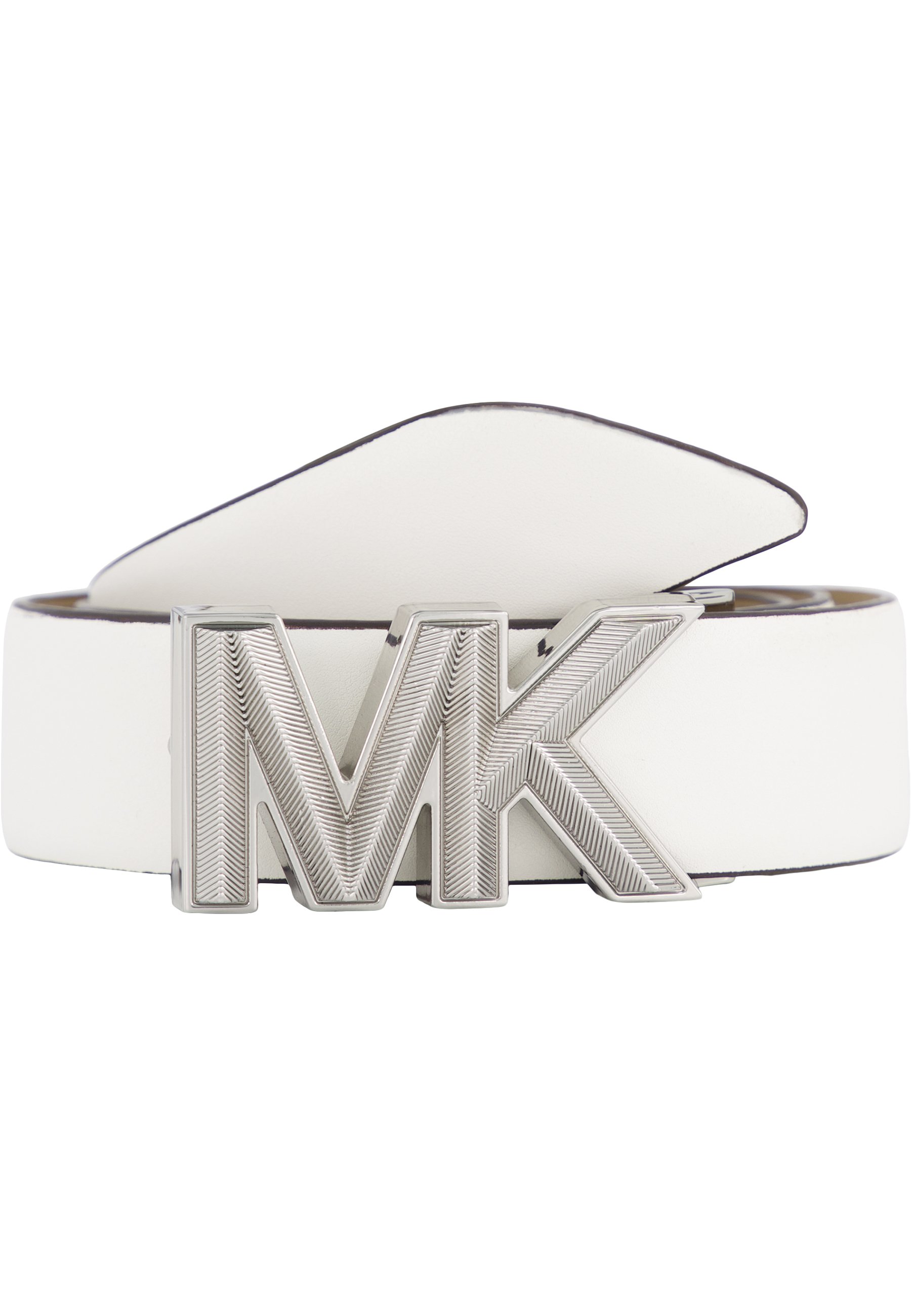 Arriba 48+ imagen michael kors belt mens white Abzlocal.mx
