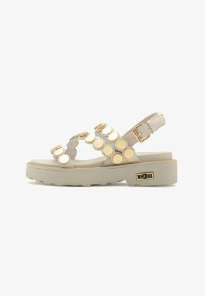 Cult, Sandali con plateau - off white gold-coloured studs