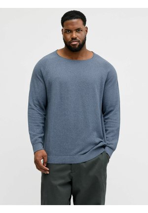 JJEHILL CREW NECK  - Strickpullover - blue mirage