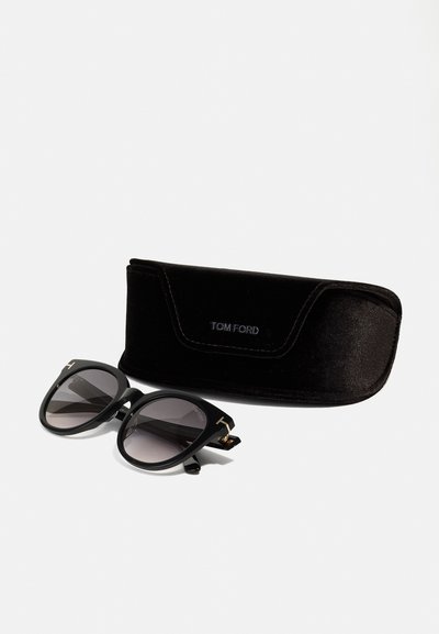 Tom Ford MOIRA - Lunettes de soleil - shiny black/gradient smoke