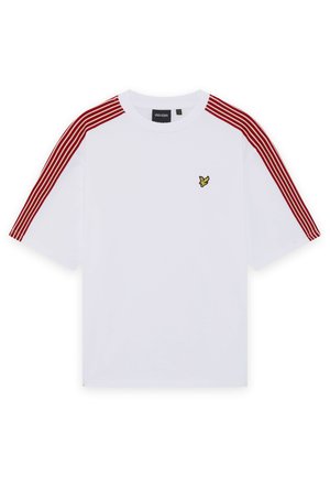 Lyle & Scott, CONTRAST TAPE - T-shirt imprimé - white