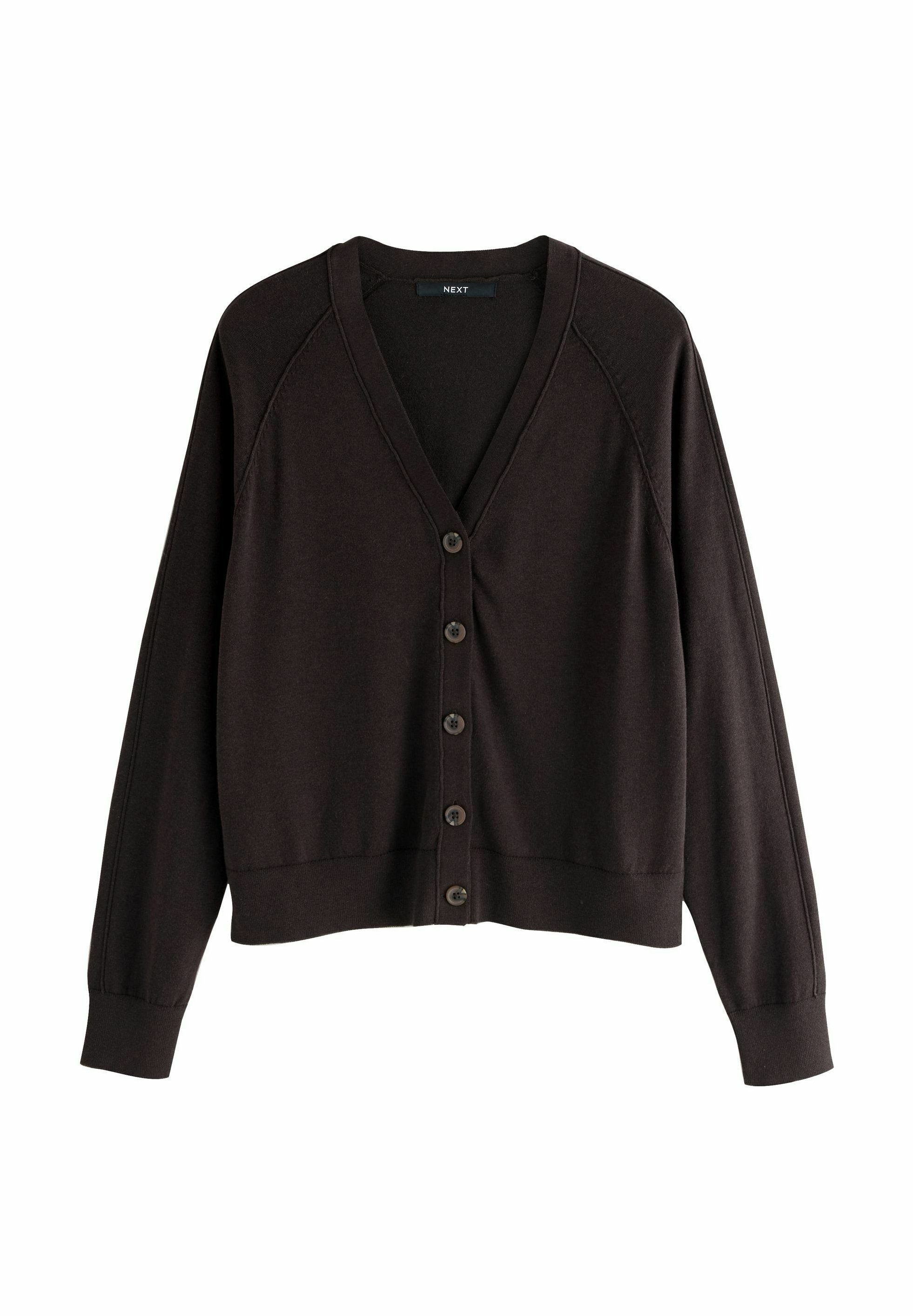 Next REGULAR FIT SOFT TOUCH V NECK BUTTON UP Cardigan Chocolate Next REGULAR FIT SOFT TOUCH V NECK BUTTON UP Cardigan Chocolate