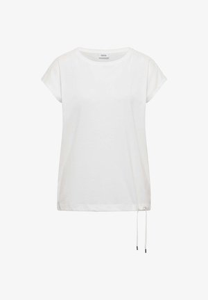 Cecil, T-SHIRT WITH CROCHET-DETAILS - T-shirt basic - vanilla white