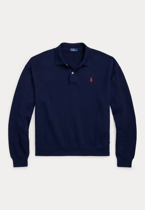 Polo Ralph Lauren, POLO-COLLAR FLEECE PULLOVER - Поларен пуловер - cruise navy