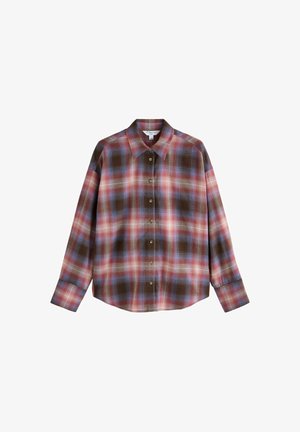 Next, TALL FIT - FLANNEL OVERSIZED SHIRT - Skjorter - pink brown check