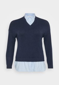 CARDAGMAR COLLAR MIX - Jumper - night sky/kentucky blue