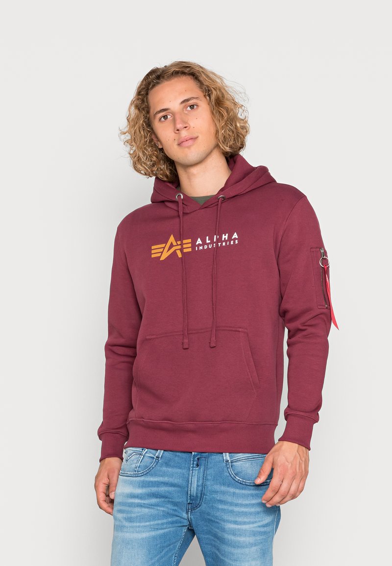 Alpha Industries LABEL - Camisola - burgundy