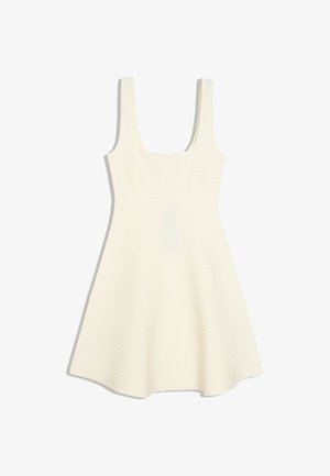 Bershka, FLARED KNIT - MINI DRESS - Strikkjoler - beige