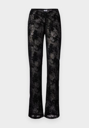 Noisy May NMINNA STRAGHT PANTS - Trousers - black