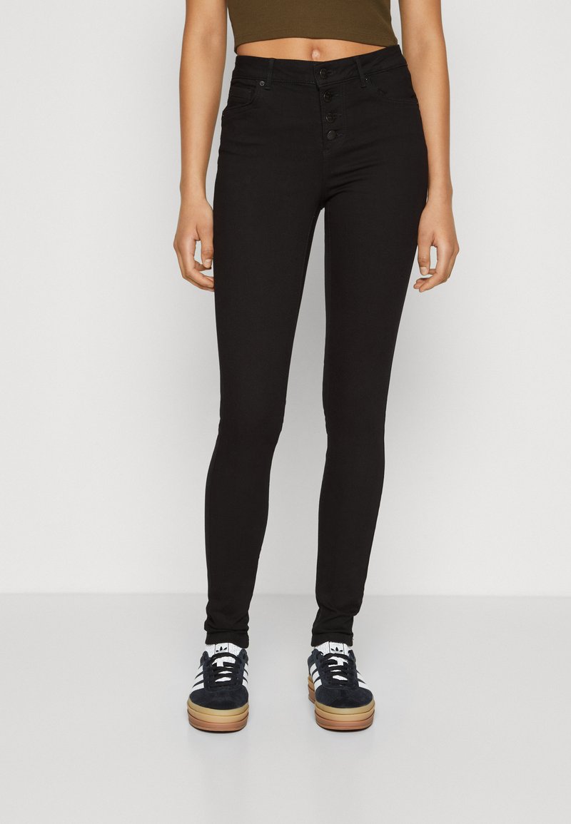 Vero Moda - VMALIA BUTTON SHAPE - Jeans Skinny Fit - black, Förstora