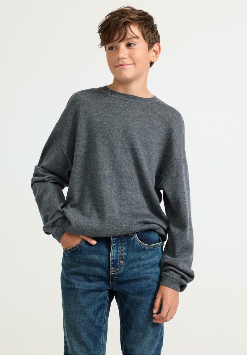 Lindex Maglione - dark grey melange