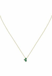 Live Diamond Halsband - grün- und gelbgoldfarben