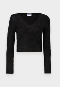 NMGILLY CROP - Pikkade varrukatega topp - black