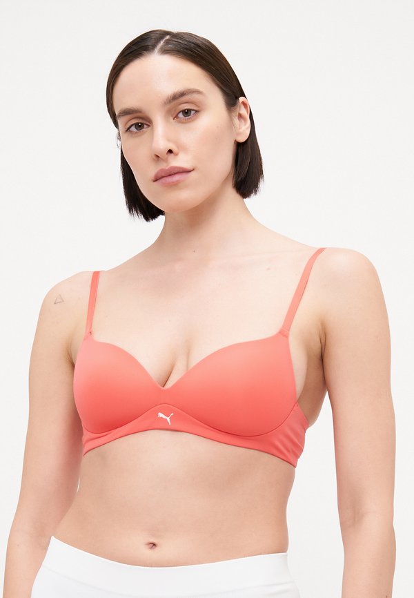 WOMEN SOFT PADDED BRA - T-shirt bra - coral
