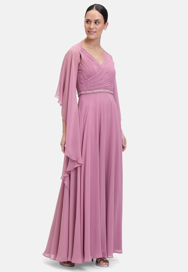 STOLA MIT VOLANT - Cape - desert rose