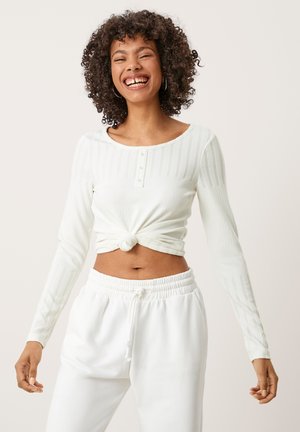 LANGARM - Top s dlouhým rukávem - cream