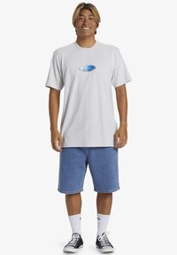 Quiksilver N.A.R. STN - Camiseta estampada - snow heather