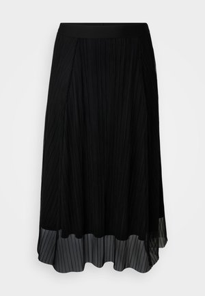 ONLY Carmakoma CARLAVINE ELASTIC SKIRT  - Jupe trapèze - black