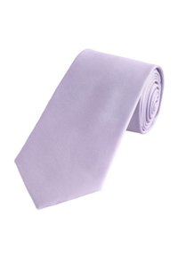 Light purple tie with a textured fabric, rolled neatly. The tie features a classic width and tapered end for formal wear.