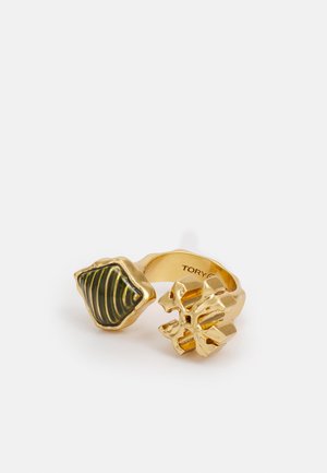 ROXANNE OPEN - Bague - rolled gold-coloured/green