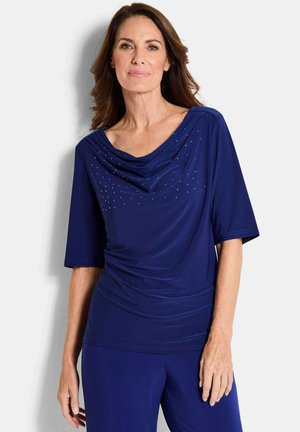 WASSERFALLSHIRT MIT GLITZERSTEINEN - T-Shirt print - royal blue