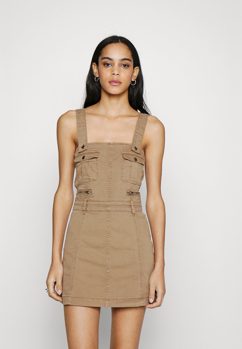 BDG Urban Outfitters UTILITY DRESS Jumper dress chocolate/brown