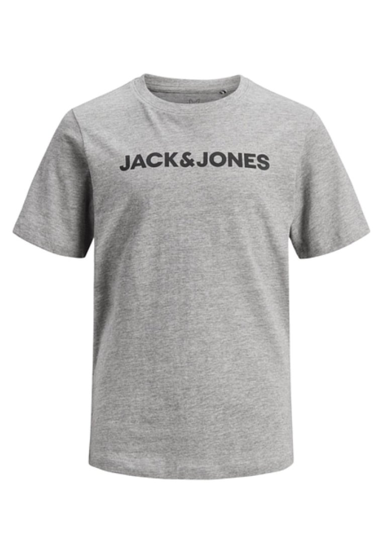 Jack & Jones Junior JJECORP LOGO TEE O-NECK - Marškinėliai su spaudiniu - light grey melange