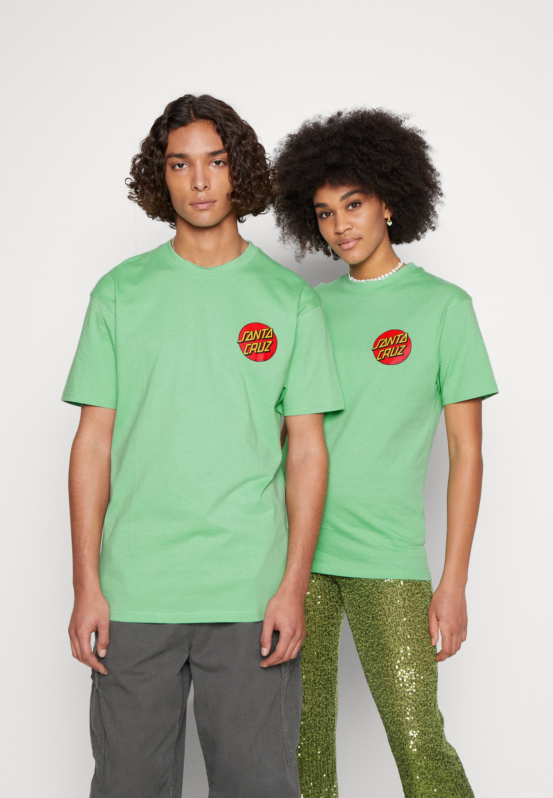 santacruzＴ Santa Cruz CLASSIC DOT CHEST - Print T-shirt - apple mint