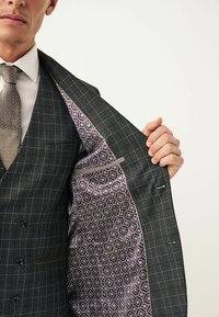 Next TAILORED FIT TEXTURED - Sako - charcoal grey