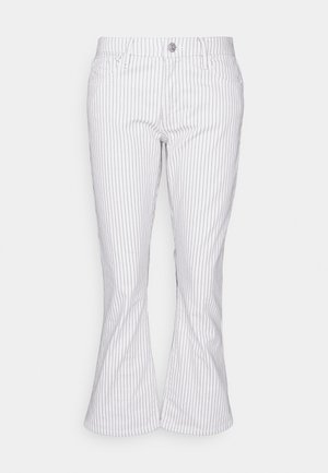 LE CROP MINI BOOT - Τζιν Bootcut - white