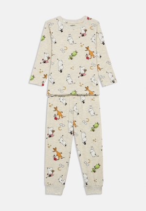 NMNSEMOL MOOMINI NIGHT SET UNISEX - Pyjama set - peyote melange
