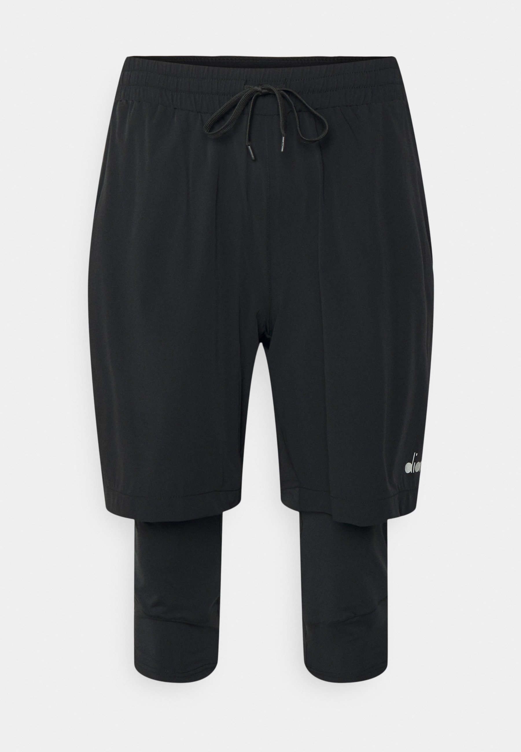 Diadora POWER SHORTS BE ONE 2 in 1 - Pantaloncini 3/4 - black/nero -  Zalando.it