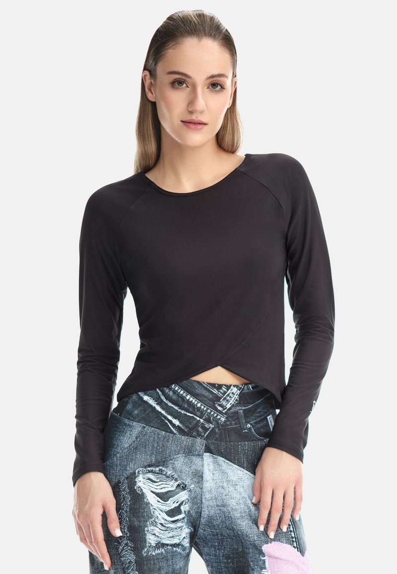 Winshape FUNCTIONAL LIGHT AND SOFT AET131LS - Majica z dolgimi rokavi - black