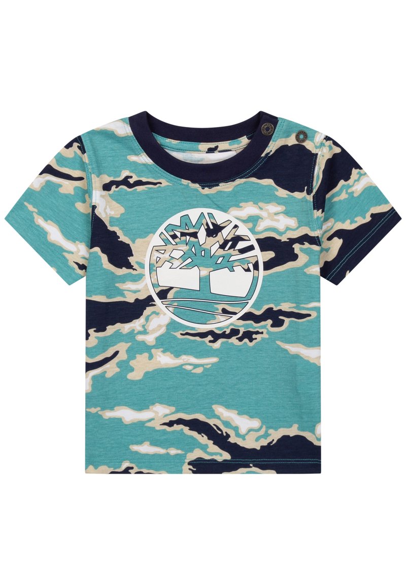Timberland T-shirt print blauw