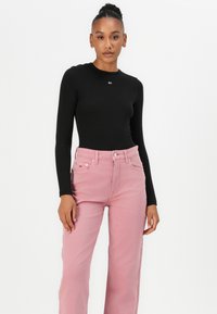 Tommy Jeans LAYLA SLIM STRAIGHT - Džínsy s rovným strihom - tahiti berry