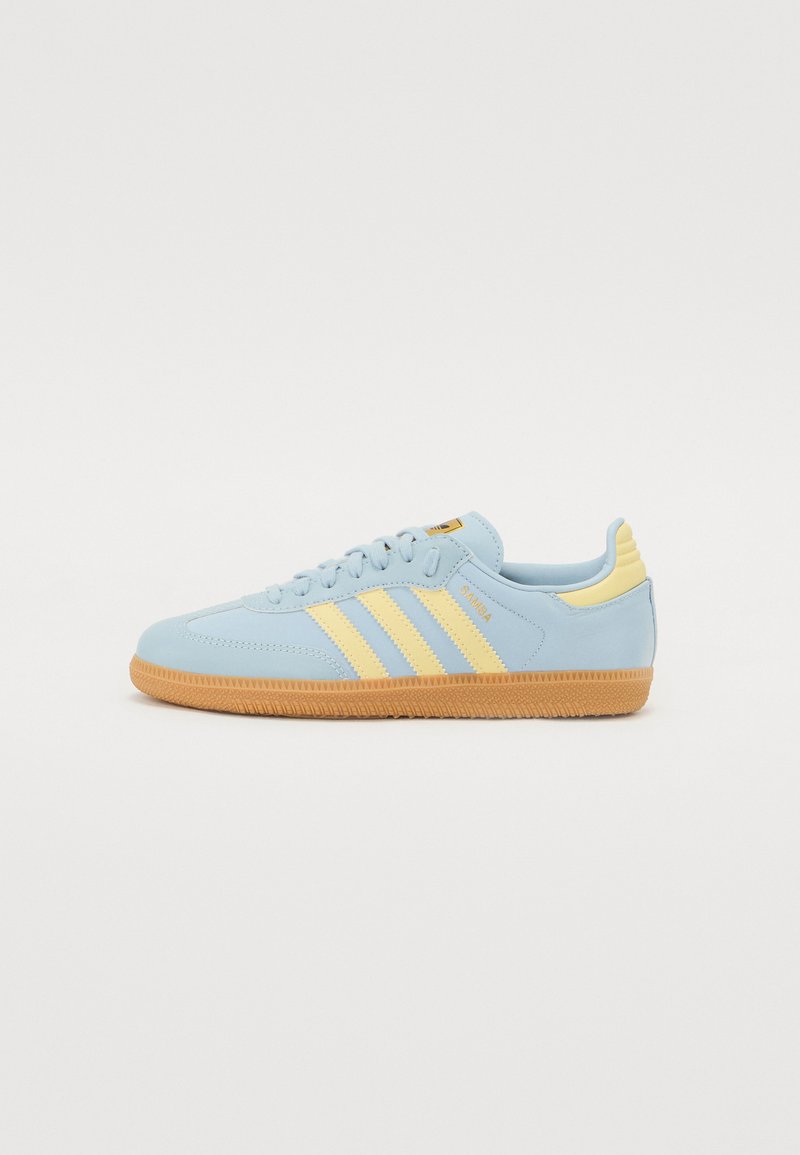 adidas Originals SAMBA UNISEX - Sneakers laag - blue/powder yellow/gum ...