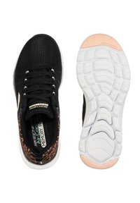 Skechers FLEX APPEAL - Zapatillas - black leopard