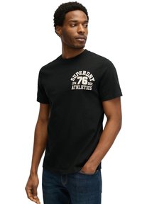Superdry & Co EMBROIDER STATE LOGO RUNDHALS EIN - T-Shirt print - schwarz