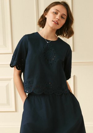 Laura Ashley, Bluse - navy