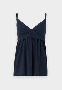 BARE TRIM WRAP BABYDOLL - Top - dark blue