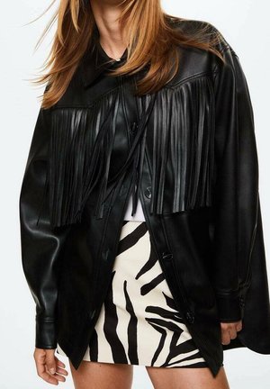 Giacca in similpelle - black
