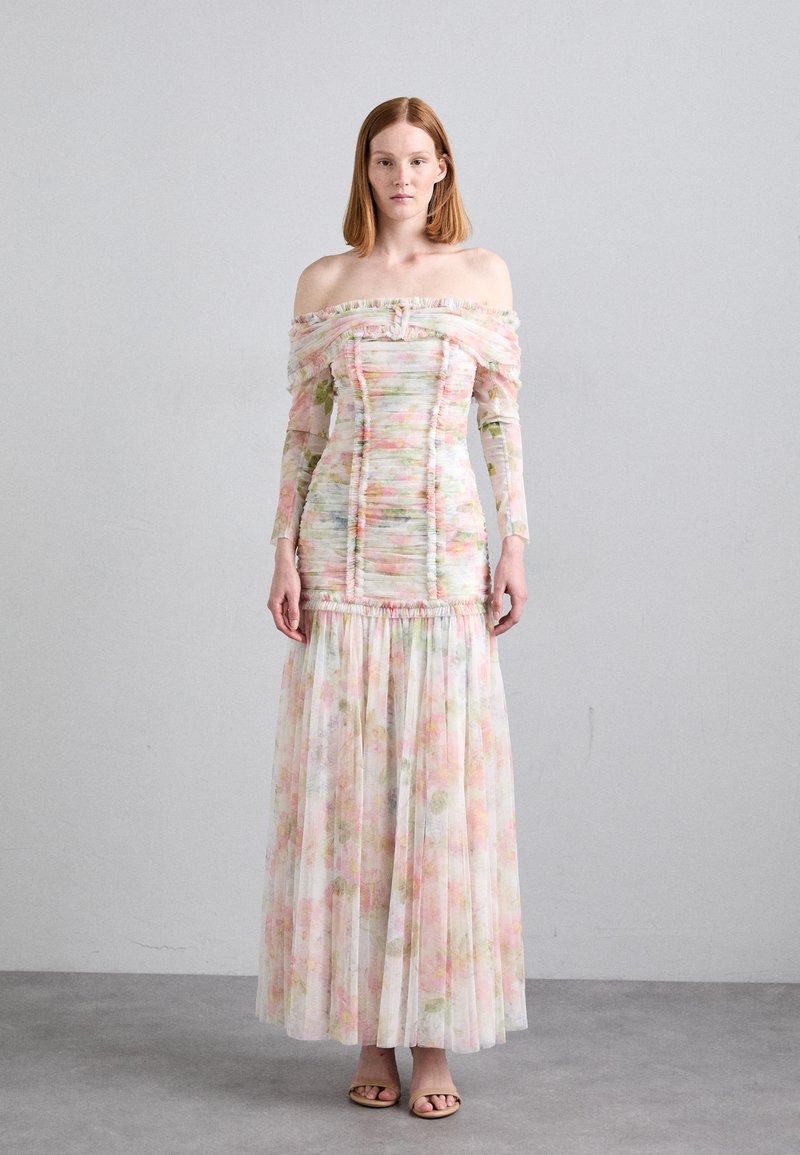 Needle & Thread - IMMORTAL ROUCHED OFF SHOULDER GOWN - Robe de cocktail - moonshine, Agrandir