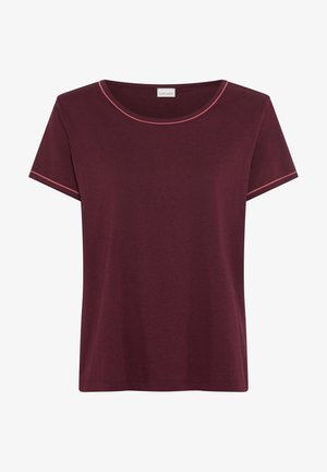 LASCANA, PYJAMAOBERTEIL - Maglia del pigiama - bordeaux