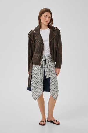 My Essential Wardrobe MWGILO - Læderjakker - brown retro wash