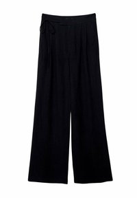 FLOWING - Stoffhose - black