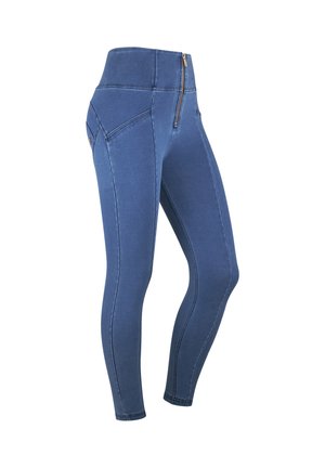 WR.UP® DENIM PUSH-UP - Jeggings - light blue seams on tone