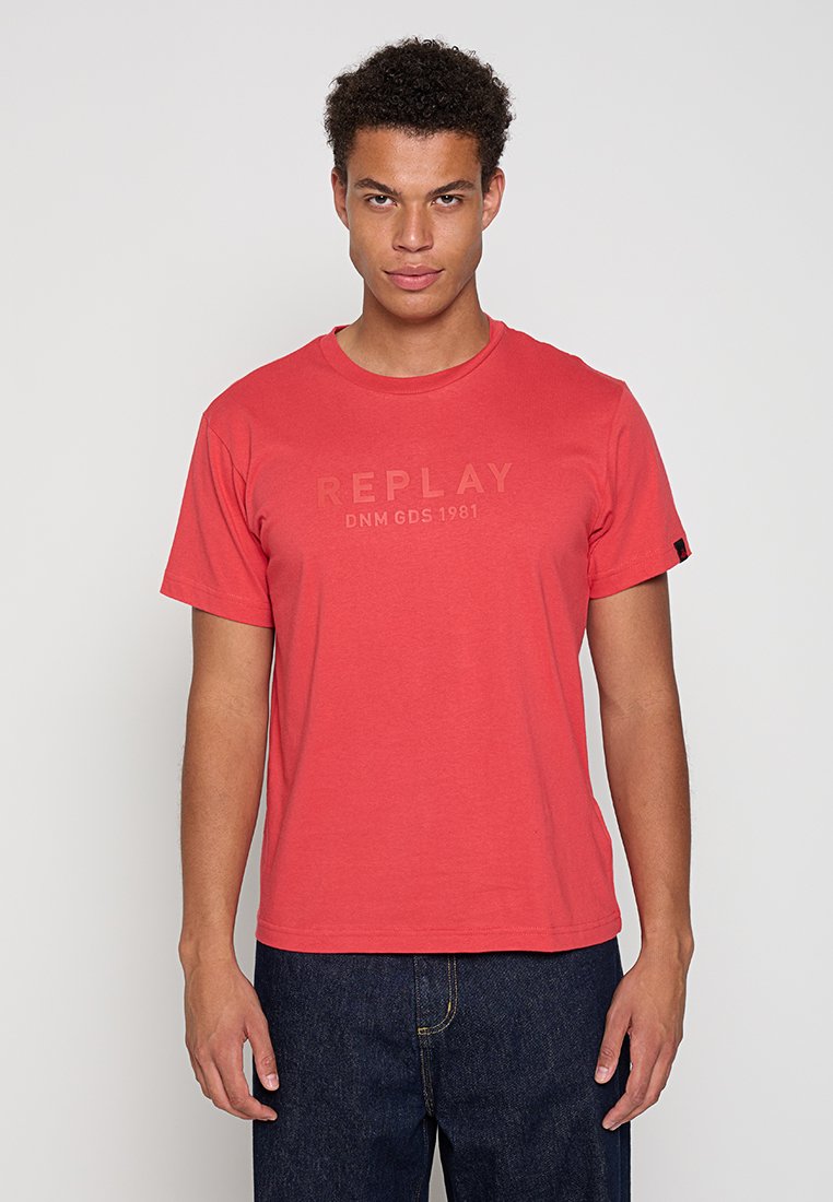 Replay T-shirt print rood
