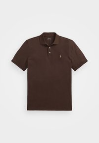 CUSTOM SLIM FIT STRETCH MESH POLO SHIRT - Polo marškinėliai - nutmeg brown