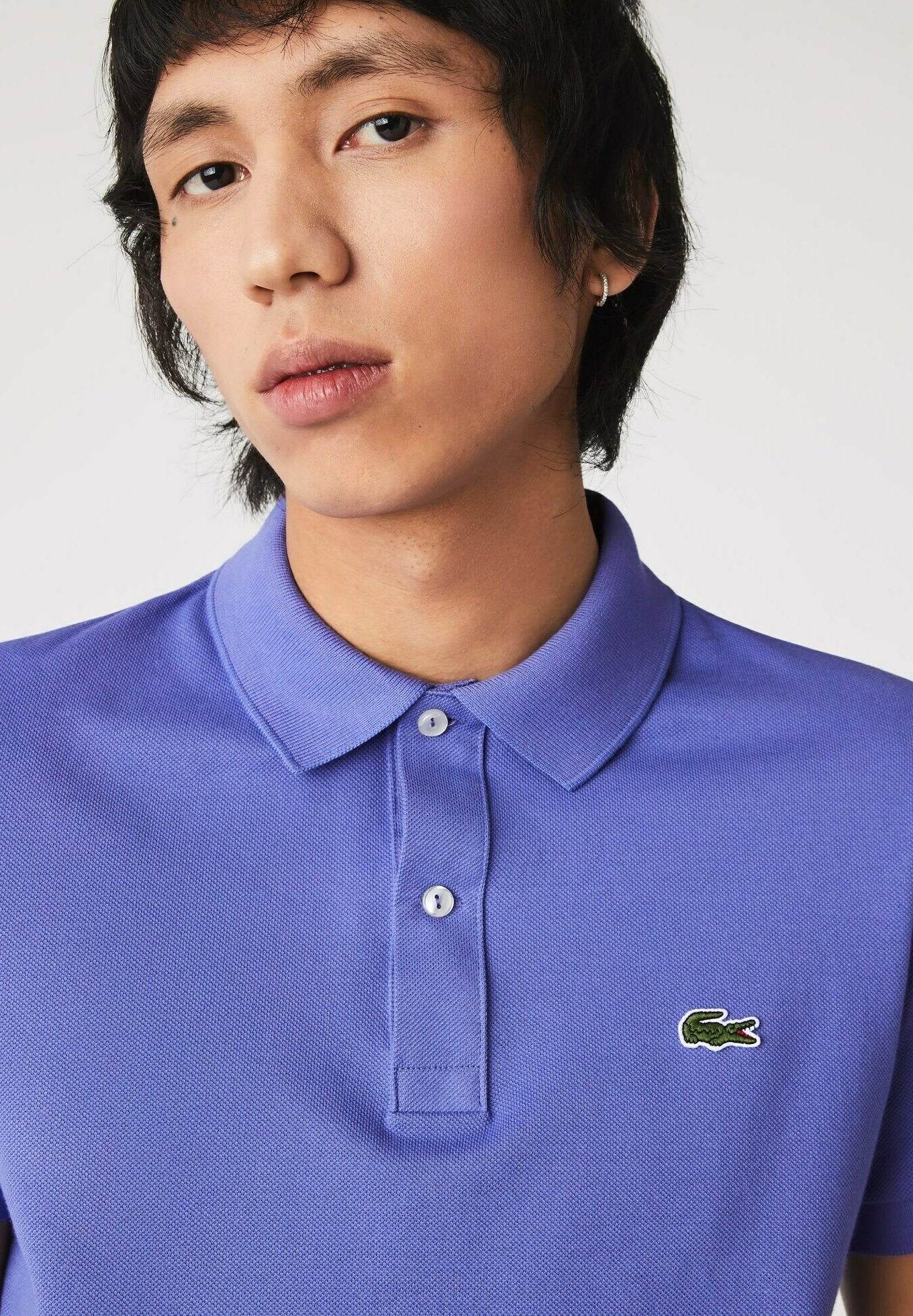 purple lacoste t shirt